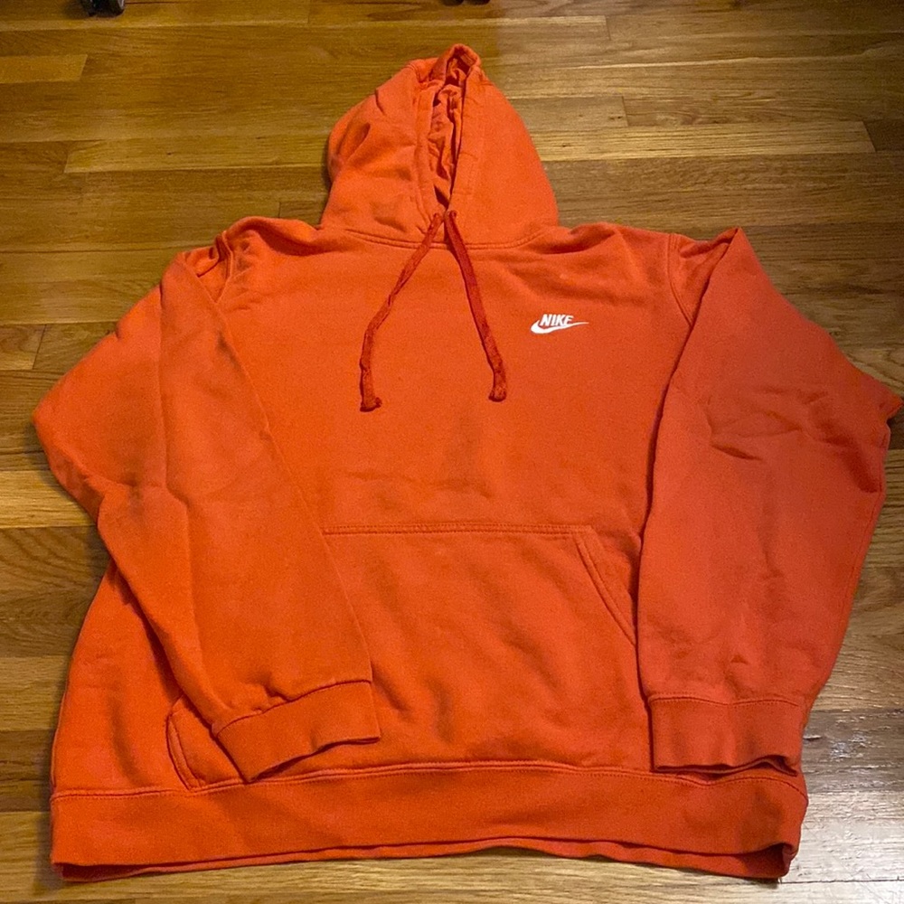 Orange Nike hoodie